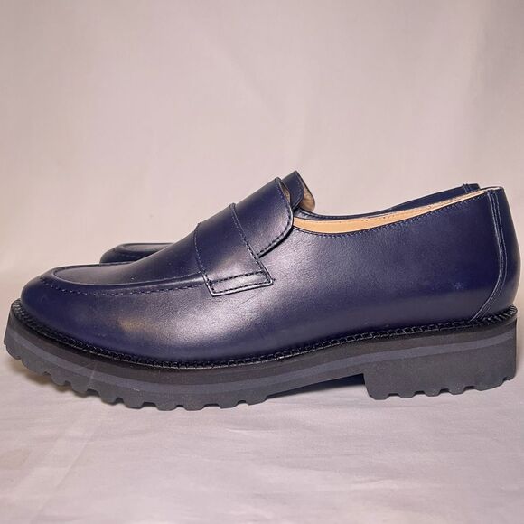 Marc Joseph New York Boulevard CT Leather Loafer Shoes Navy Size 9.5 - Picture 5 of 13